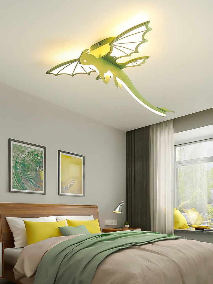 Grön Dinosaurie Taklampa