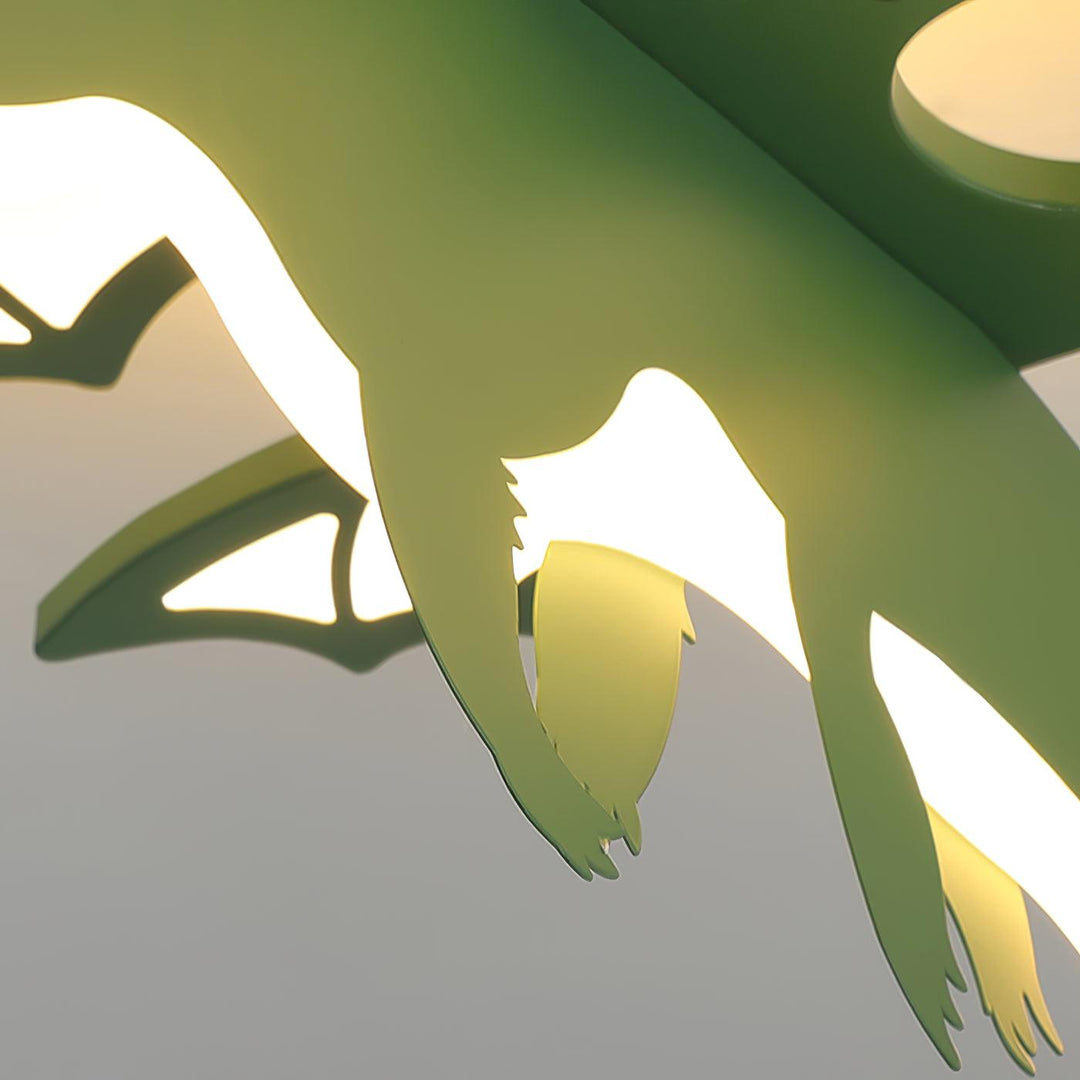Grön Dinosaurie Taklampa