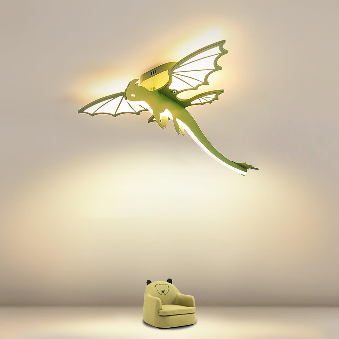 Grön Dinosaurie Taklampa