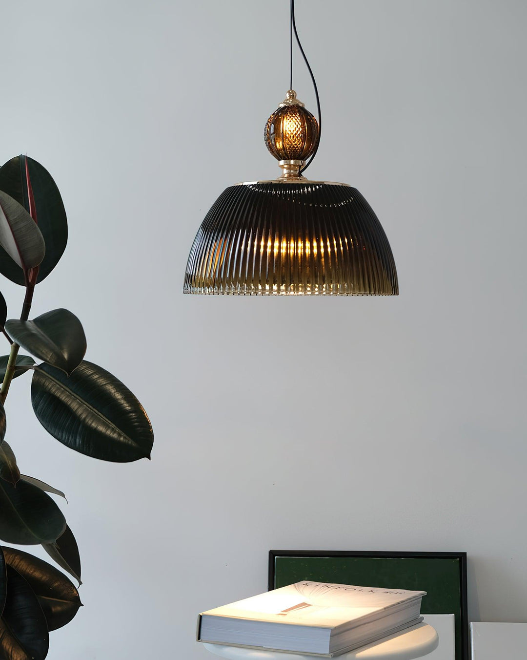 Glas Skål Pendellampa