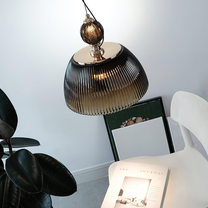 Glas Skål Pendellampa