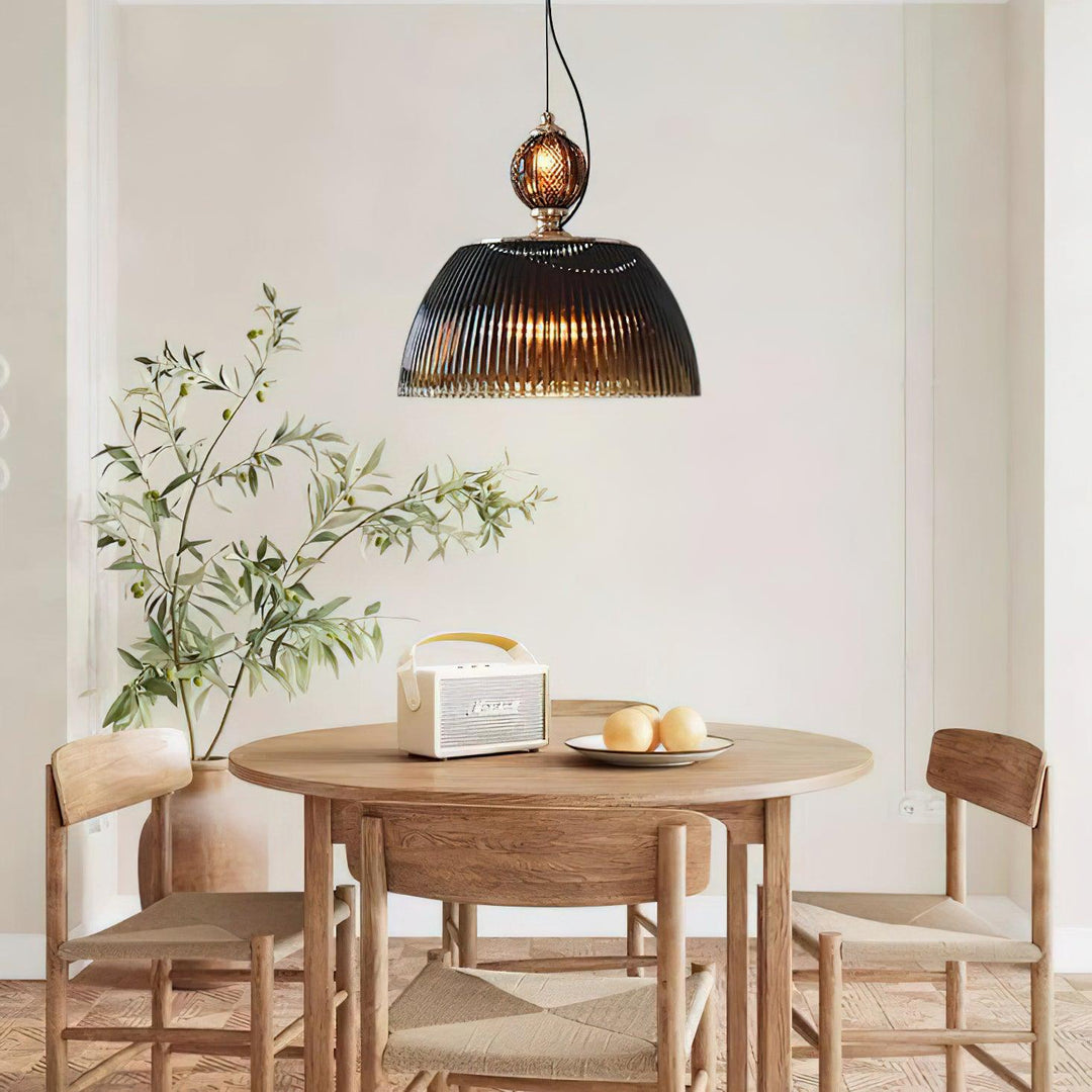 Glas Skål Pendellampa