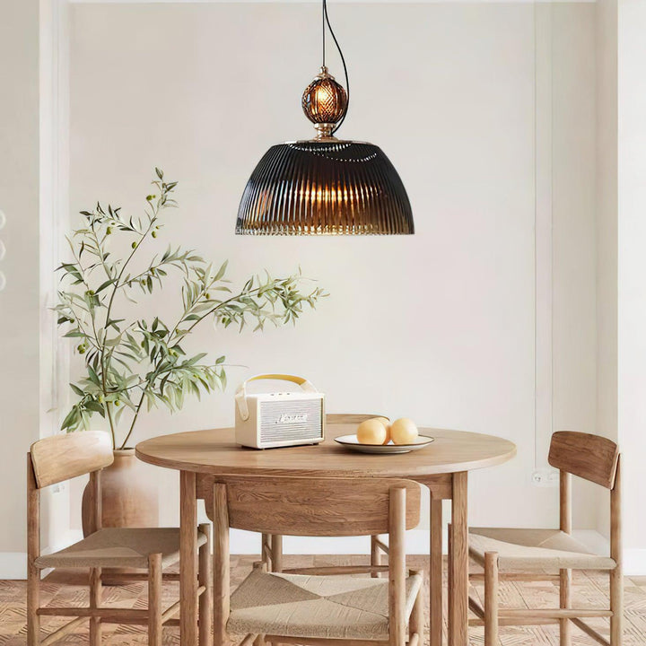 Glas Skål Pendellampa