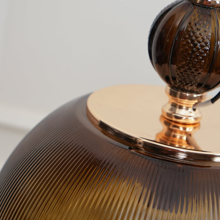 Glas Skål Pendellampa