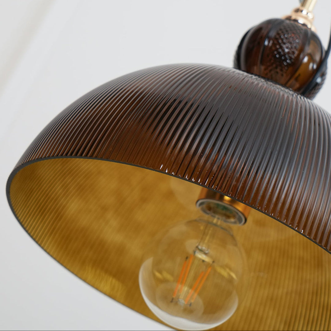 Glas Skål Pendellampa