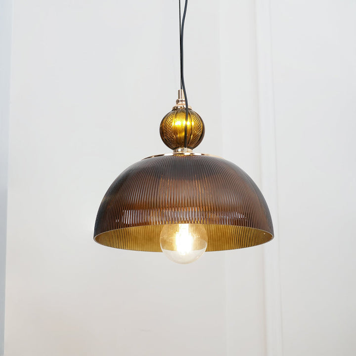 Glas Skål Pendellampa