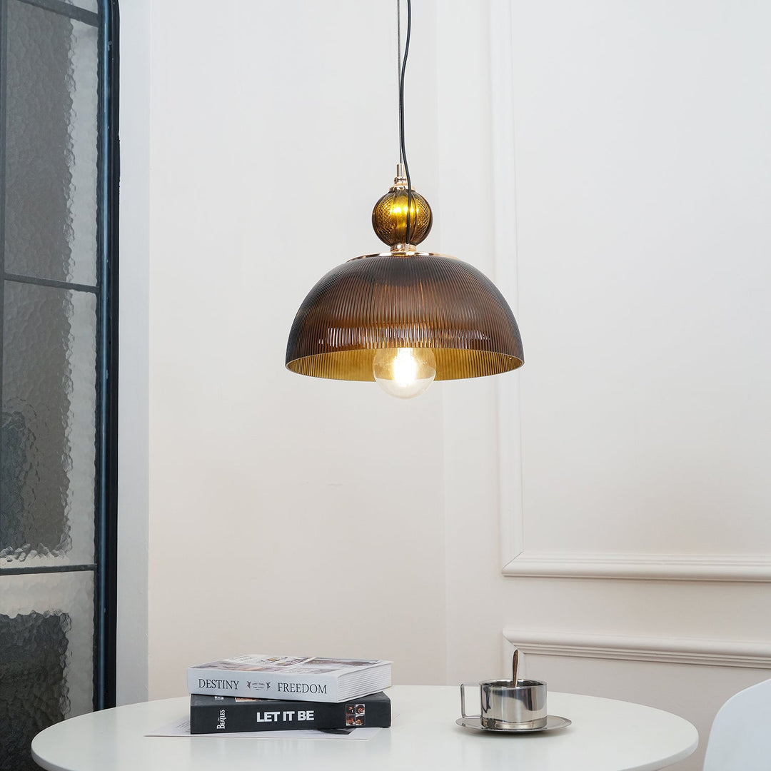 Glas Skål Pendellampa