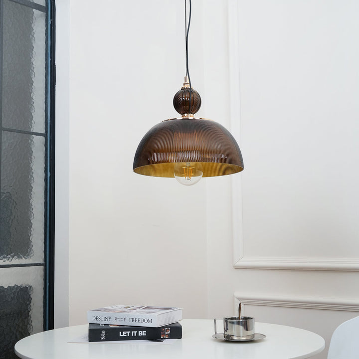 Glas Skål Pendellampa