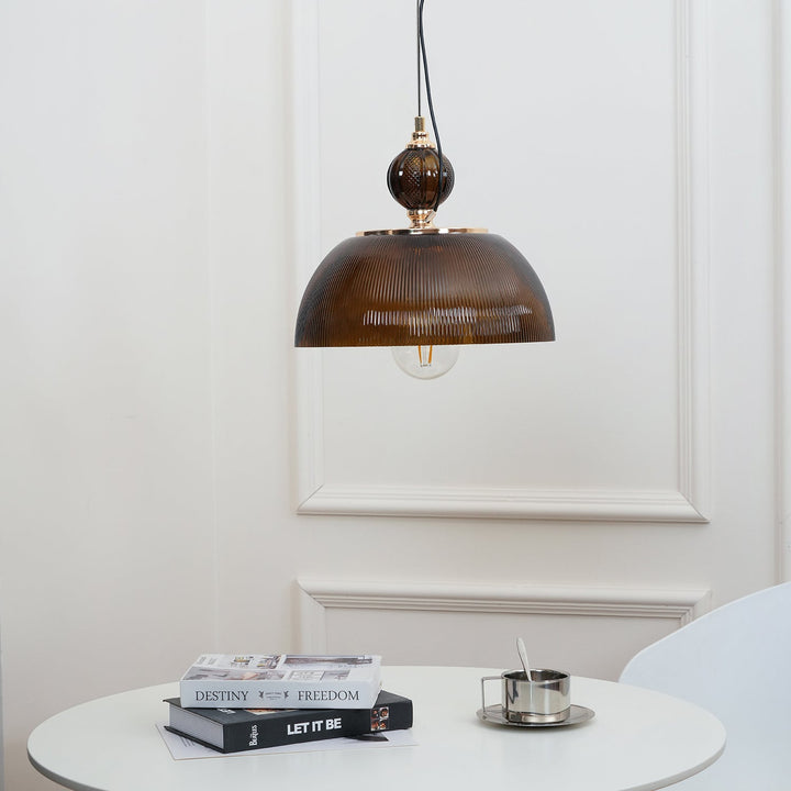Glas Skål Pendellampa