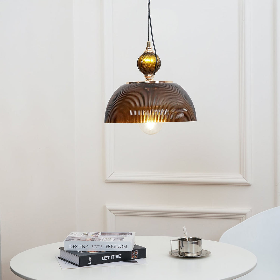 Glas Skål Pendellampa