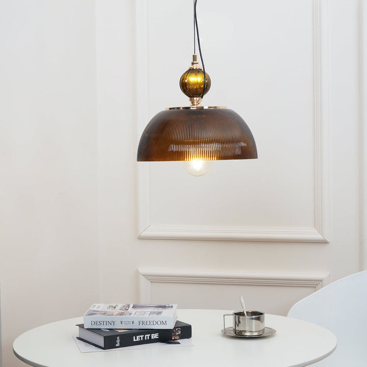 Glas Skål Pendellampa
