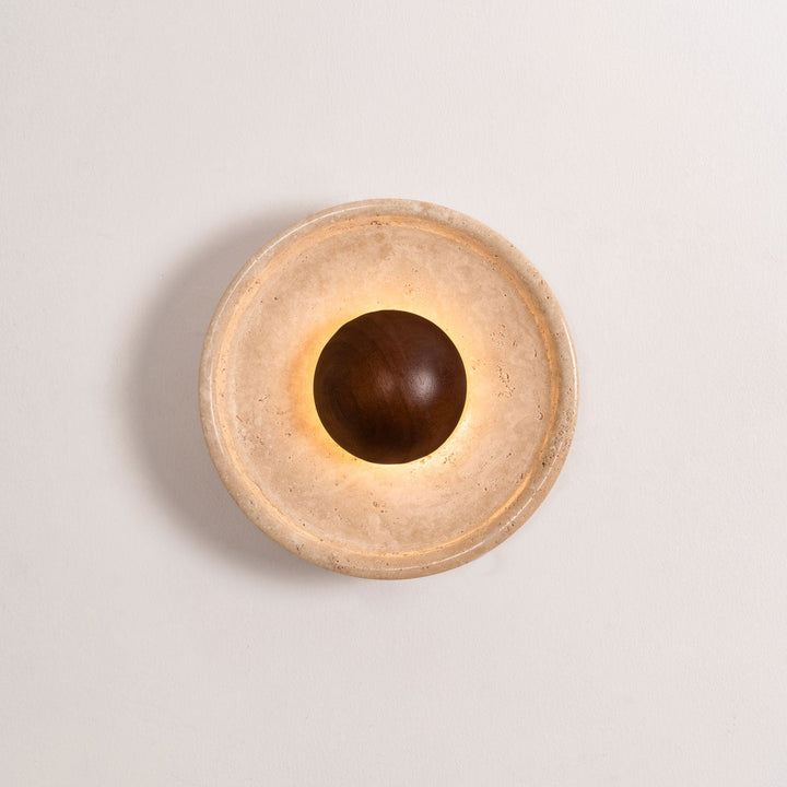 Halo Travertine Vägglampa