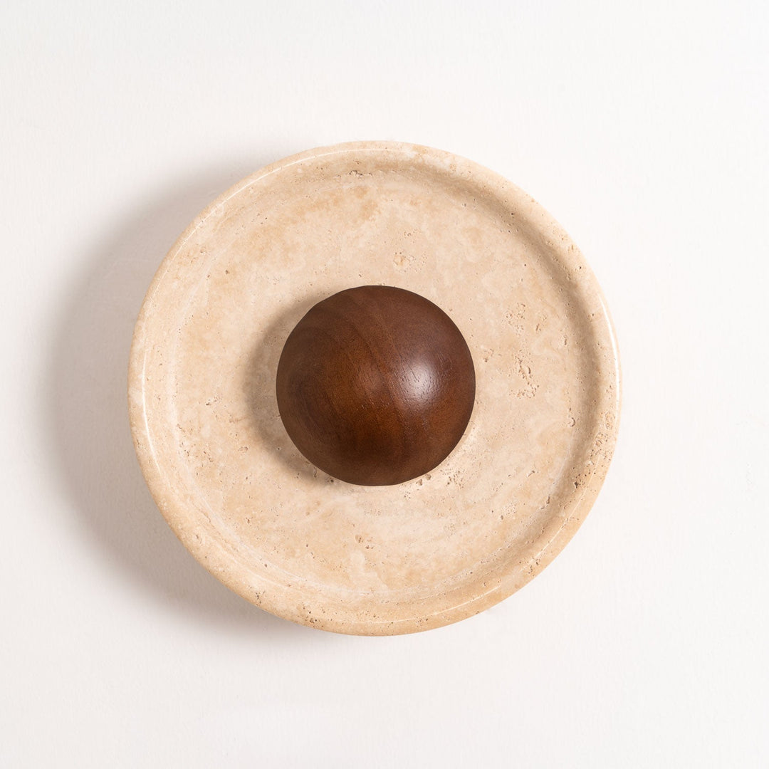Halo Travertine Vägglampa