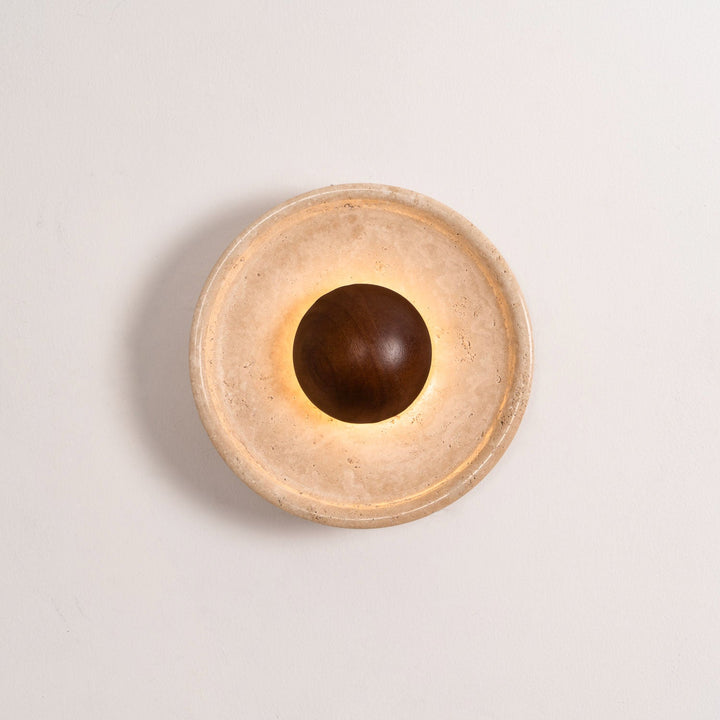 Halo Travertine Vägglampa