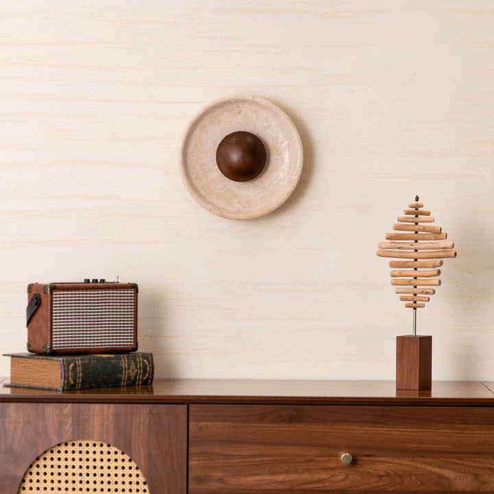 Halo Travertine Vägglampa