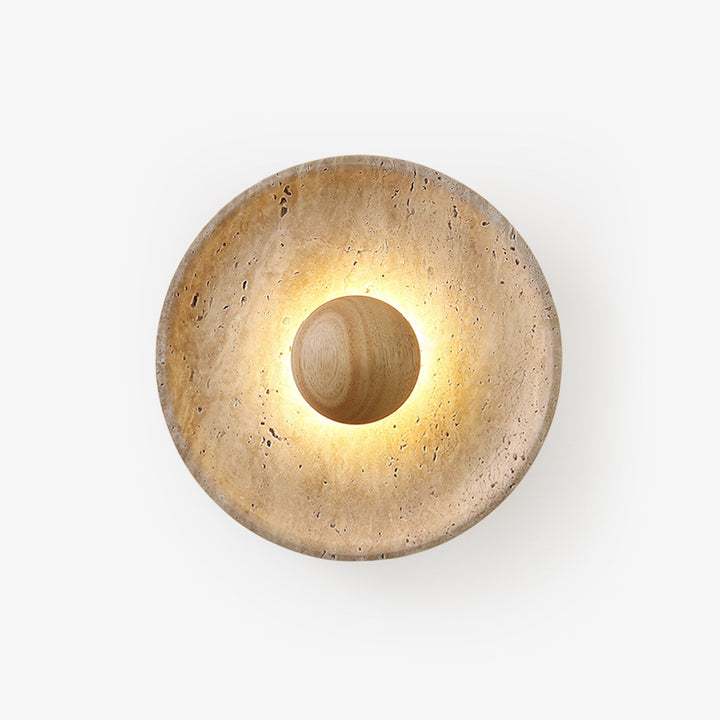 Halo Travertine Vägglampa