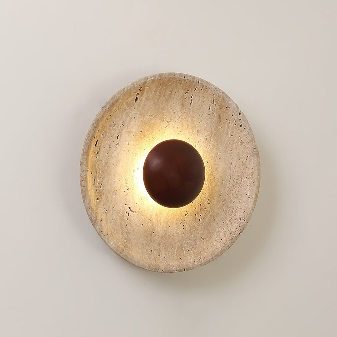 Halo Travertine Vägglampa