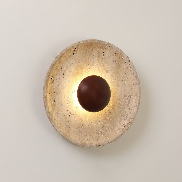 Halo Travertine Vägglampa