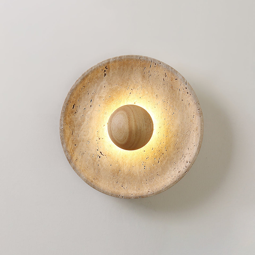 Halo Travertine Vägglampa