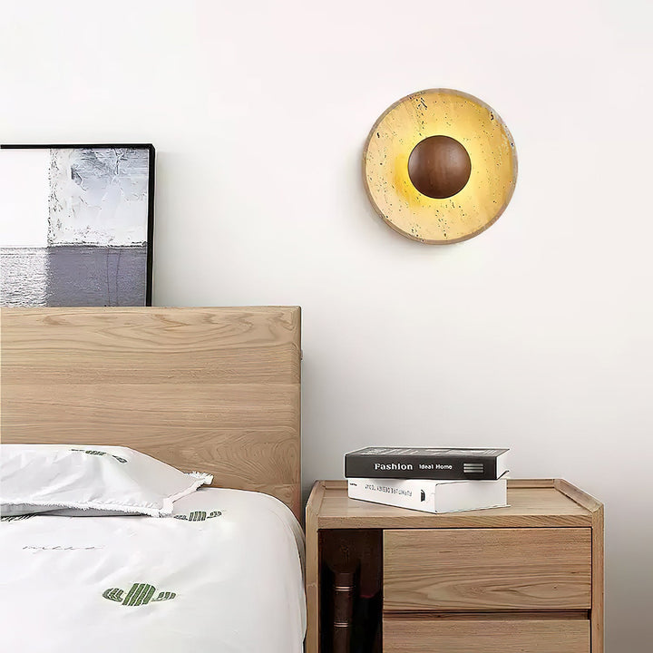 Halo Travertine Vägglampa