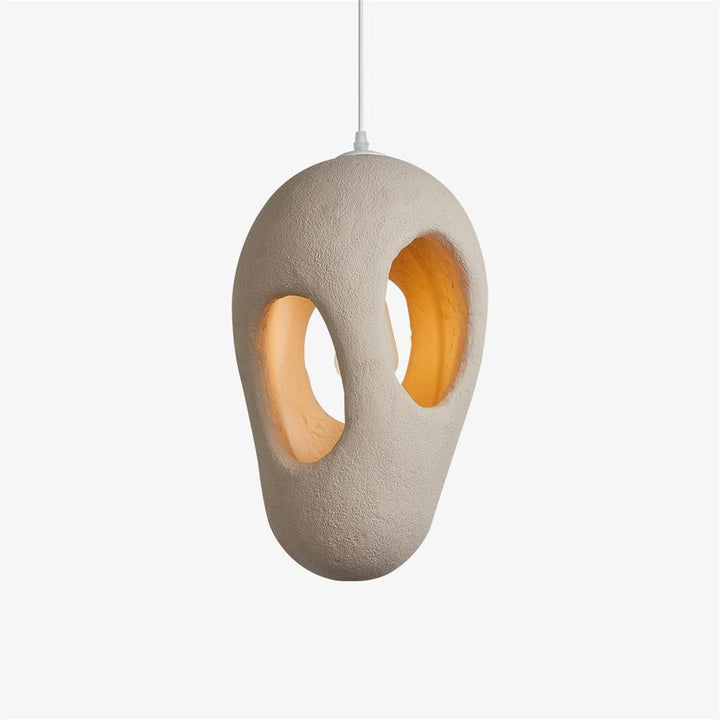 Handbyggd Vit Pendellampa