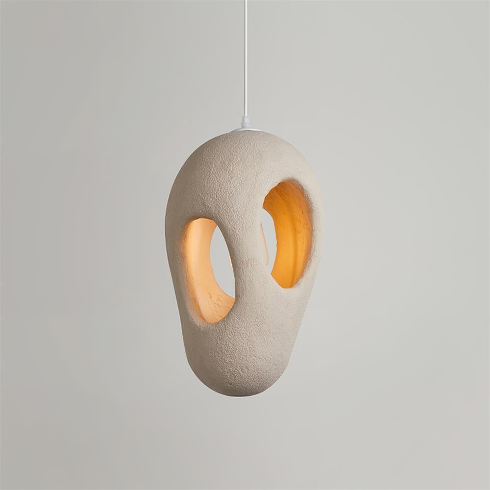 Handbyggd Vit Pendellampa