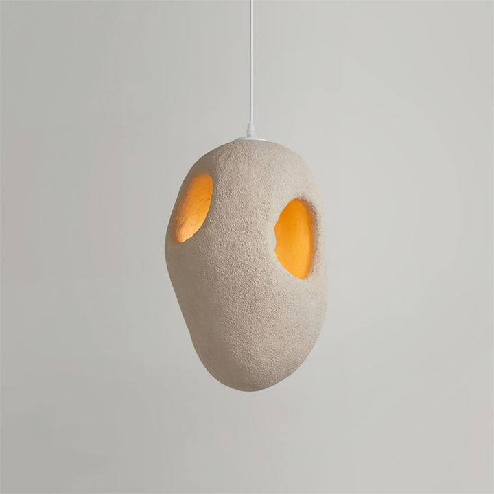 Handbyggd Vit Pendellampa