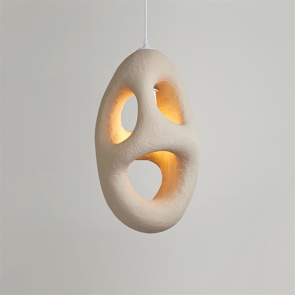 Handbyggd Vit Pendellampa