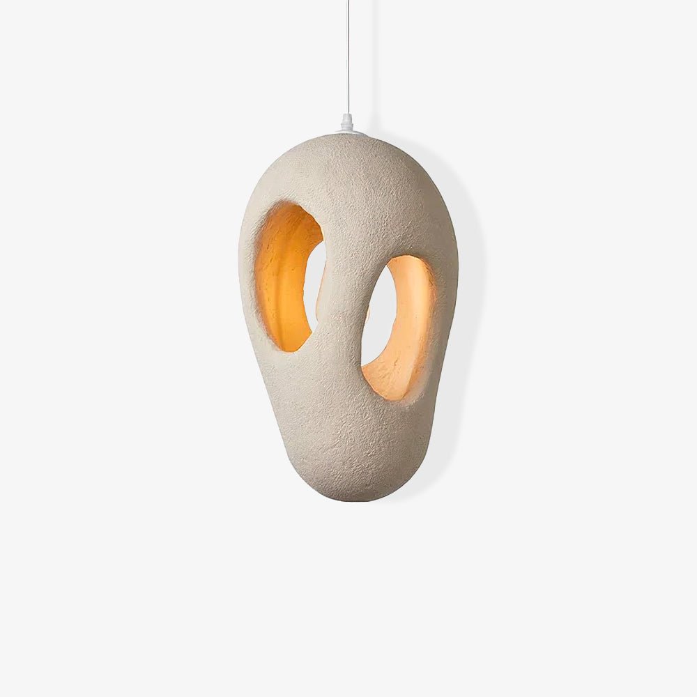 Handbyggd Vit Pendellampa