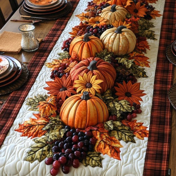 Harvestly – Quiltad Bieżnik på Stół på Jesień
