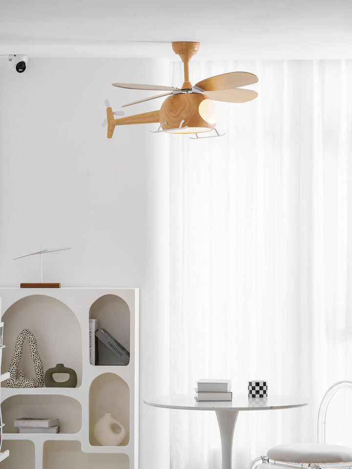 Heli Breeze Barn Takfläkt Lampa