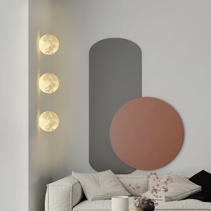 Måne 3D Vägglampa