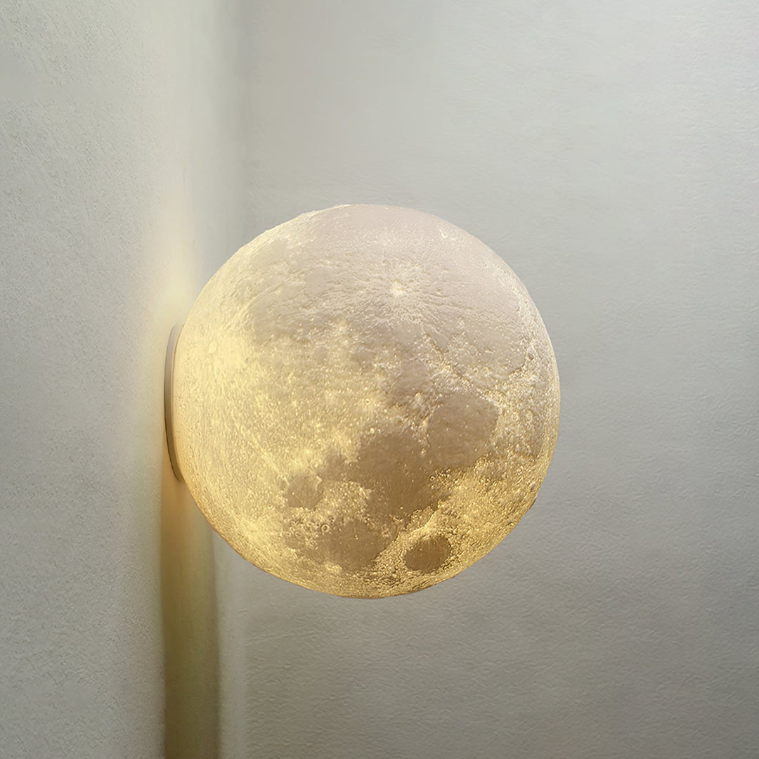 Måne 3D Vägglampa