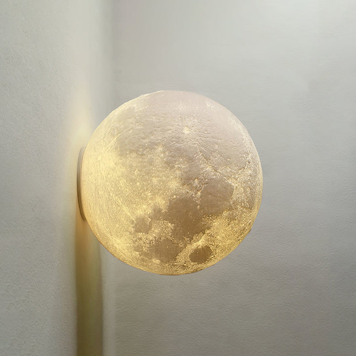 Måne 3D Vägglampa