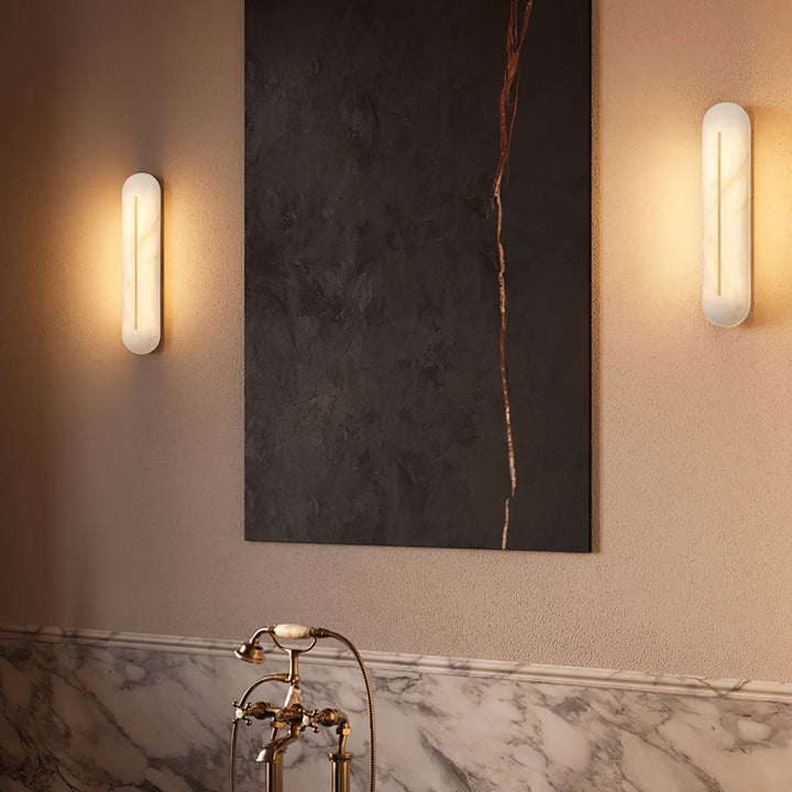 Orbison Alabaster Vägglampa