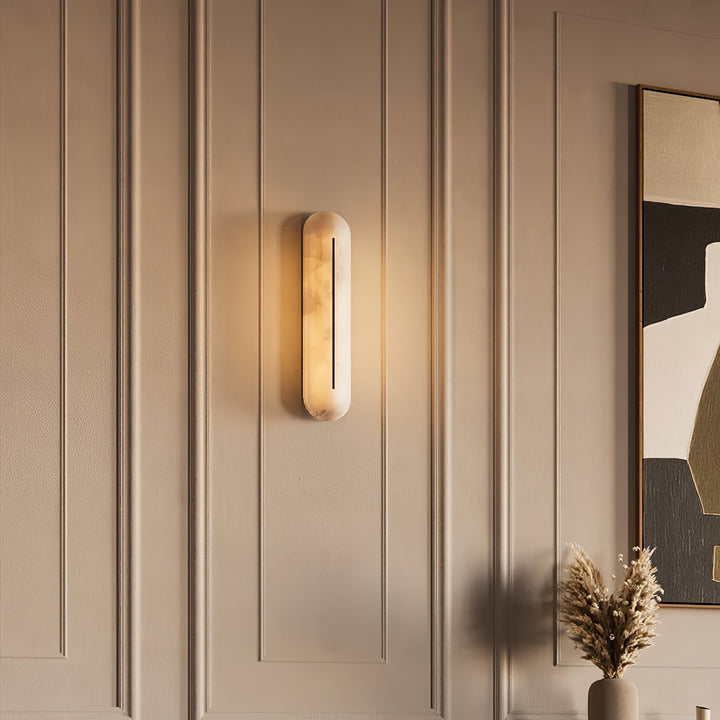 Orbison Alabaster Vägglampa