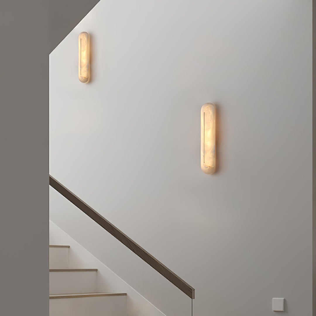 Orbison Alabaster Vägglampa