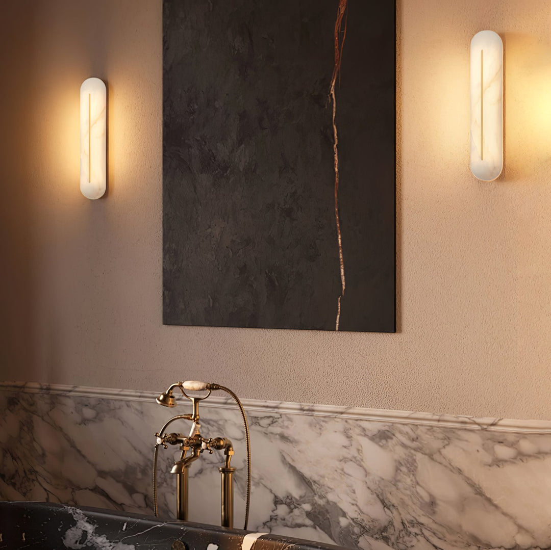 Orbison Alabaster Vägglampa