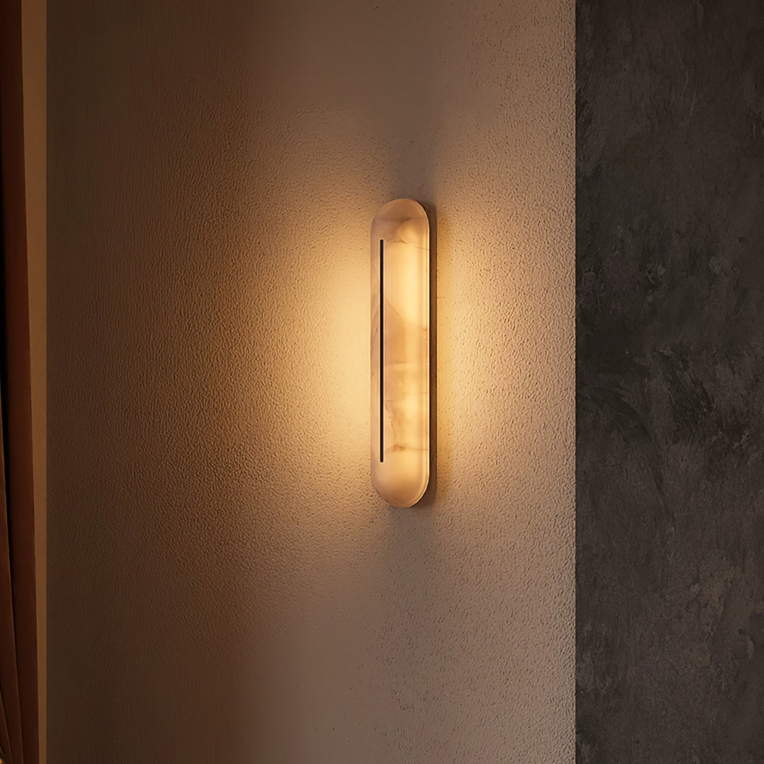 Orbison Alabaster Vägglampa