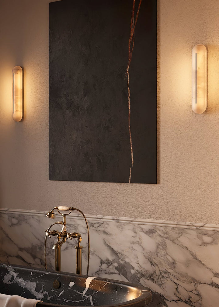 Orbison Alabaster Vägglampa