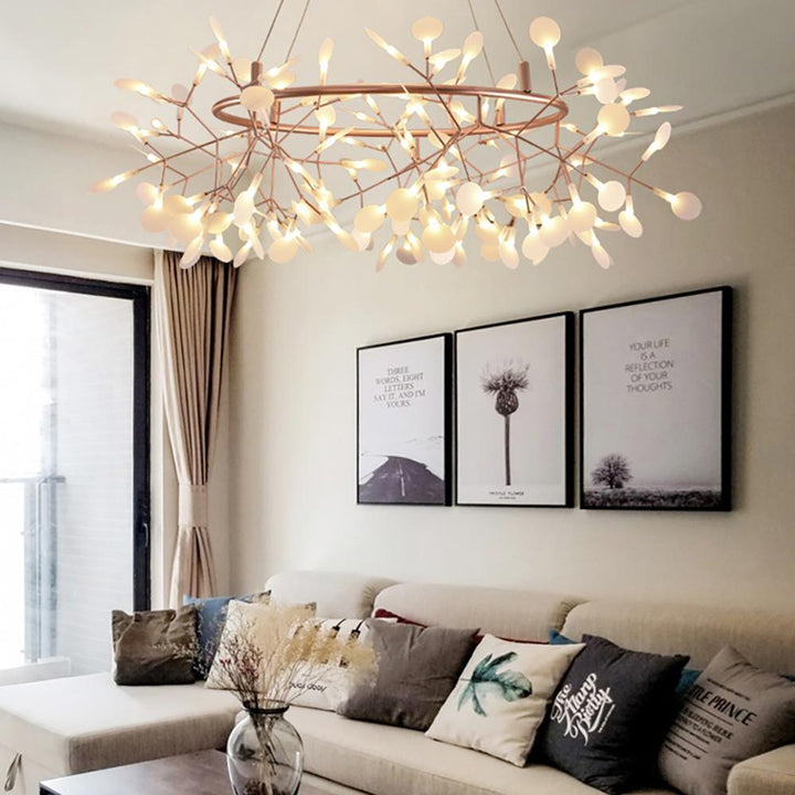 Roséguld Firefly LED Kandelaber