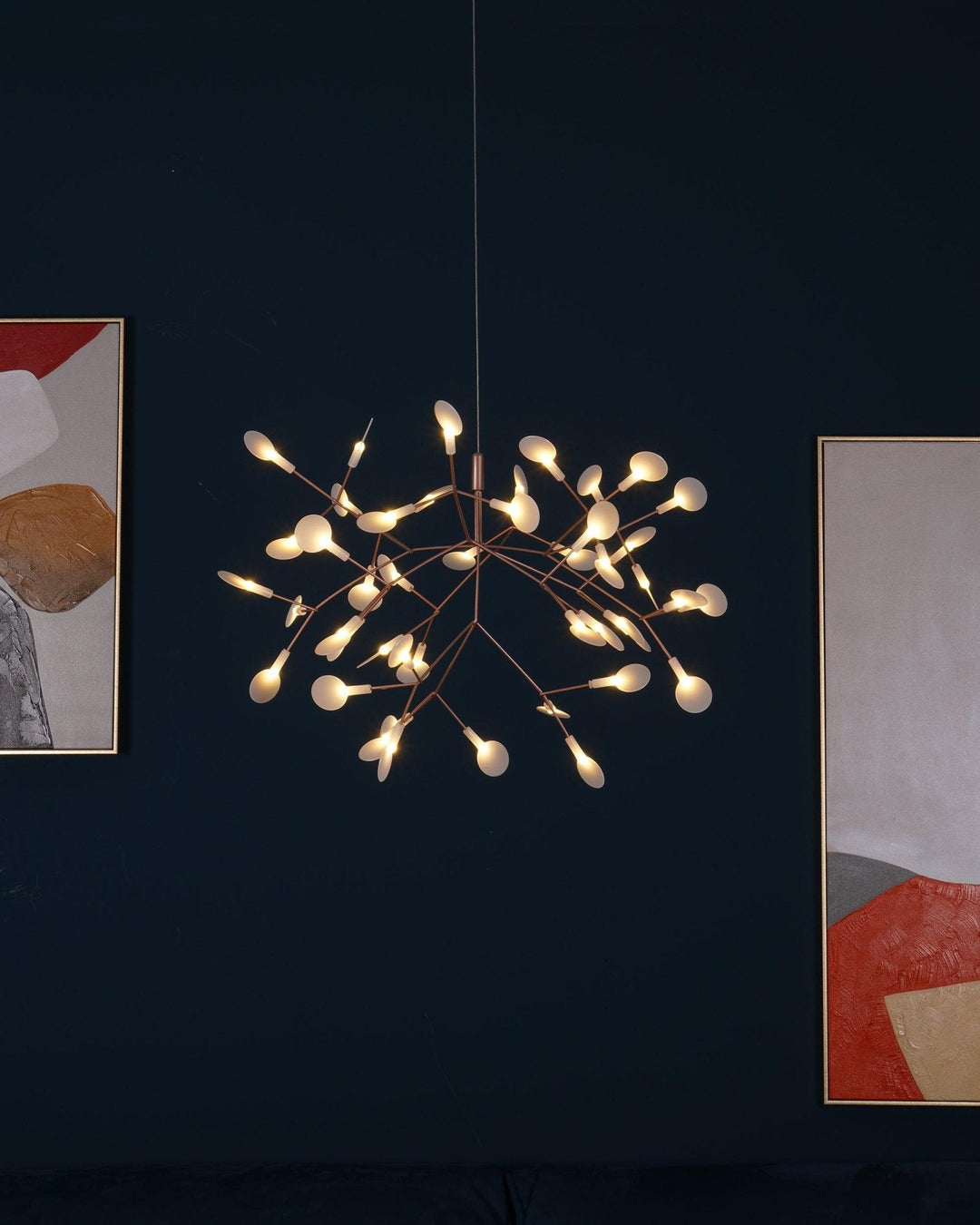 Roséguld Firefly LED Kandelaber