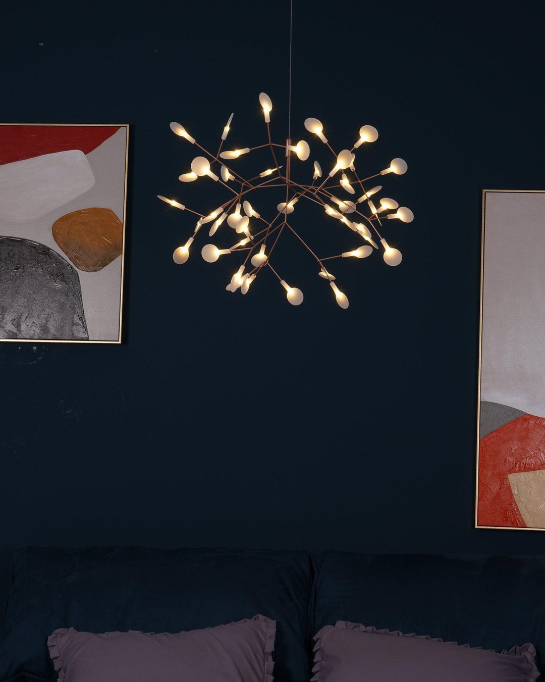 Roséguld Firefly LED Kandelaber