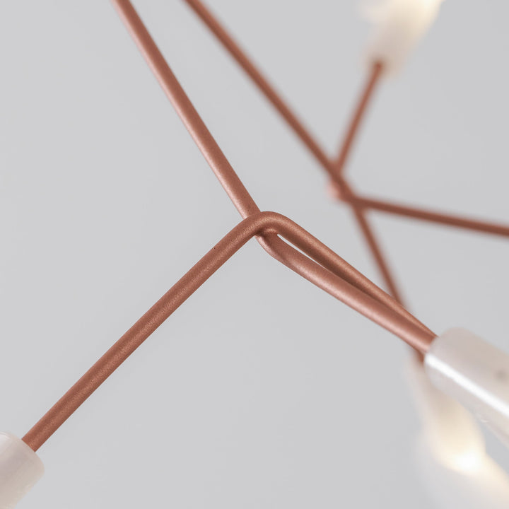Roséguld Firefly LED Kandelaber