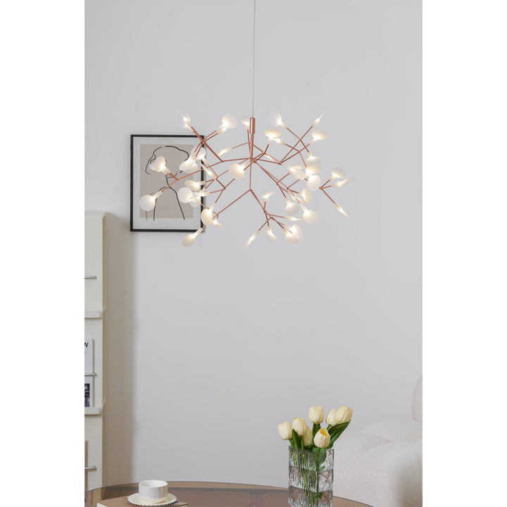 Roséguld Firefly LED Kandelaber