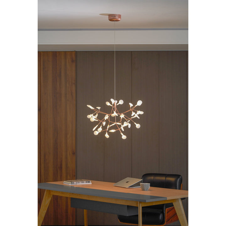 Roséguld Firefly LED Kandelaber