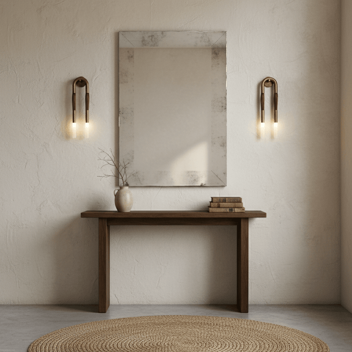 Hästhår Vägglampa