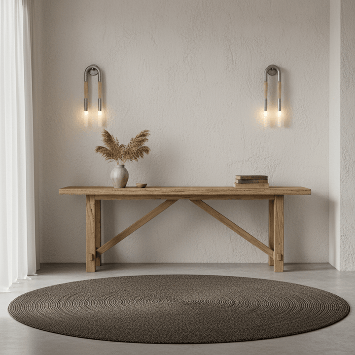 Hästhår Vägglampa