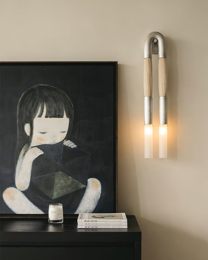 Hästhår Vägglampa
