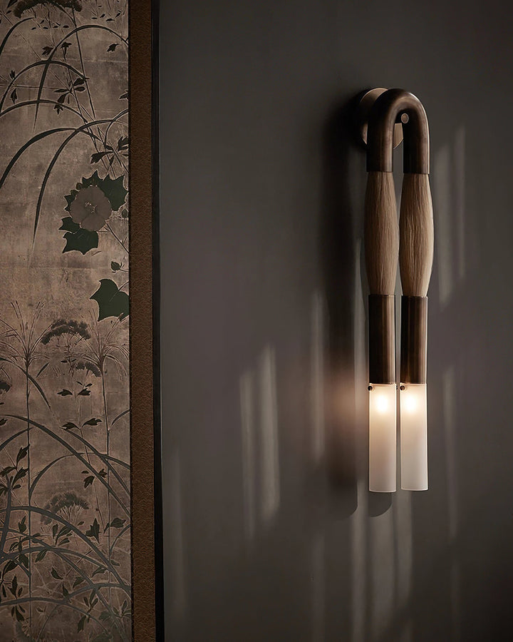 Hästhår Vägglampa